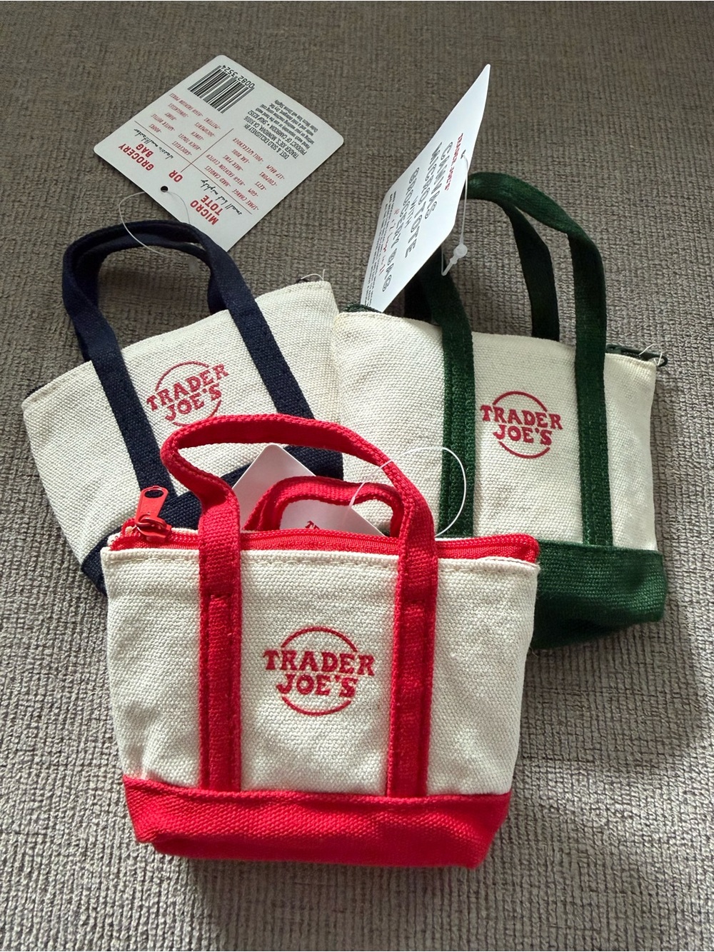 Trader Joe’s micro tote set of 3